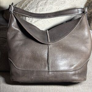 EUC Frye Taupe Leather Shoulder Bag